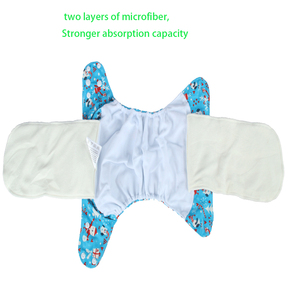 Culotte bébé <span class=keywords><strong>lavable</strong></span> en microfibre douce et respirante à deux couches, motif hérisson lanterne, pour bébés de 1 à 3 ans, respectueuse de la peau - Product Image 3