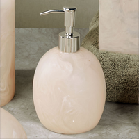 Ensembles d'accessoires de salle de bain en résine décorative élégante pour hôtel et maison
