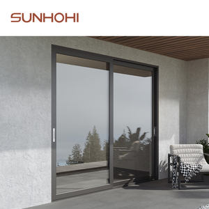 <span class=keywords><strong>Porte</strong></span> <span class=keywords><strong>coulissante</strong></span> triple en verre avec cadre en aluminium résistant aux ouragans SUNHOHI pour balcon - Product Image 4