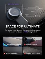 Support de téléphone rotatif à 360° LISEN avec ventouse puissante et aimant pour tableau de bord de voiture, SUV, camion, navigation GPS