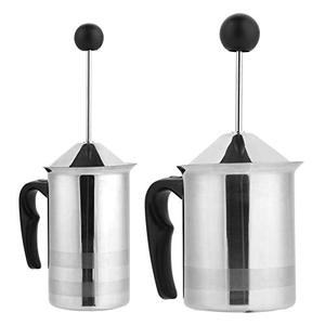 Espumador de Leche <span class=keywords><strong>Manual</strong></span> de Acero Inoxidable 304 de 400 ml/800 ml, Bomba <span class=keywords><strong>Manual</strong></span> Ergonómica para Crema en Polvo, Jarra para Leche, <span class=keywords><strong>Arte</strong></span> Latte, para Capuchino - Product Image 6