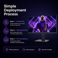Monitor Gaming QHD 27 Inci 300Hz Fast IPS 2560x1440 Pasokan Massal untuk Arena Esports Warnet OEM Logo Kustom