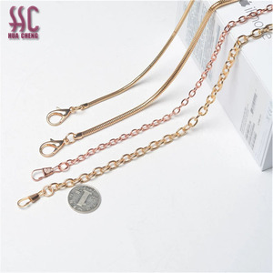 Tùy Chỉnh Túi Chuỗi Phụ Kiện Phần Cứng Nguồn Cung Cấp Túi Rose Gold Kim Loại Phần Xử Lý Đầy Màu Sắc Sắt Rắn Chuỗi Dây Đeo Cho Túi Xách - Product Image 2