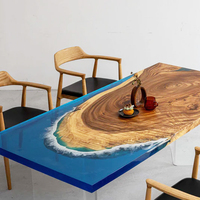 Résine époxy transparente épaisse de qualité supérieure pour table en bois, ensemble de 1,5 kg