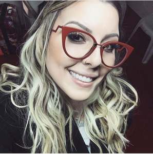 Gafas de moda 2019, gafas con montura irregular para mujer, gafas de ojo de gato para miopía, gafas para ordenador, gafas ópticas transparentes - Product Image 1