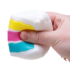 Nuevas llegadas: Juguetes blandos Need Ohh Peace O Cake, juguete sensorial antiestrés de apretar, juguete blandito de pastel de subida lenta, juguete blandito de pastel para apretar. - Product Image 5