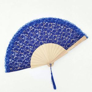 Éventail pliant promotionnel personnalisé en bois et tissu blanc pour enterrement de vie de jeune fille ou mariage - Product Image 1