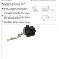 Plataforma Lineal Manual de 3 Ejes XYZ, Plataforma de Desplazamiento Triaxial de Aluminio con Micrómetro de Precisión, Sonda de Posicionamiento RF