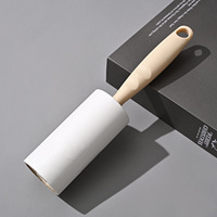 Rouleau à peluches pour animaux domestiques à tige droite ultra large collant manuel 60 feuilles rouleau d'épilation portable pour animaux de compagnie pour vêtements canapés-lits