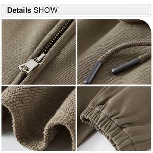 Sudadera con Capucha Extra Grande de Alta Calidad, con Cierre, Logotipo Personalizado, 400 Gramos, Algodón Grueso, Felpa, para Hombre - Product Image 4