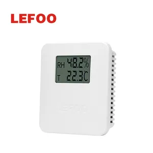 LEFOO室内温度および湿度センサー送信機 (ディスプレイ付き)