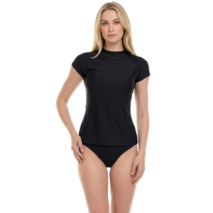 Rashguard BJJ MMA pour homme, manches courtes, compression, UPF50+, imperméable, spandex anti-déchirure, séchage rapide, pour grappling sans kimono et sparring - Product Image 2