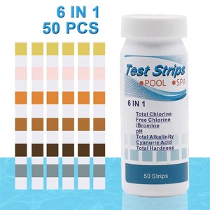 Papier de <span class=keywords><strong>test</strong></span> de PH de <span class=keywords><strong>piscine</strong></span> Bandelettes de <span class=keywords><strong>test</strong></span> de chlore PH polyvalentes Testeur d'eau de <span class=keywords><strong>piscine</strong></span> - Product Image 6