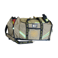 Sac de transport d'équipement de pompier ANBEN FIRE Deluxe, rouge, en nylon, capacité 80 kg, 140 L