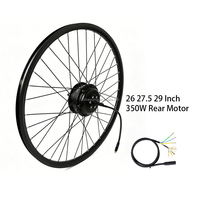 Kit de conversion de vélo électrique avec moteur de moyeu de roue arrière 36V 48V 350W pour vélos de 26, 27,5, 28 et 29 pouces
