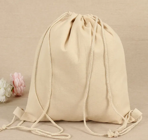 Bolsas de Algodón con Cordón y Logotipo Personalizado, Bolsas de Algodón Reciclables para Polvo, Bolsas de Embalaje Impresas para Compras al por Menor - Product Image 4