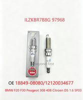 Bougie d'allumage NGK authentique, pas de contrefaçons, 97968 ILZKBR7B8G pour PEUGEOT 1.6 16V Turbo 2006-, OEM, 5960 E2, 90048-51198