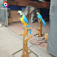 Modèle de perroquet oiseau animé personnalisé pour centres commerciaux parcs d'aventure maisons de jeux aéroports