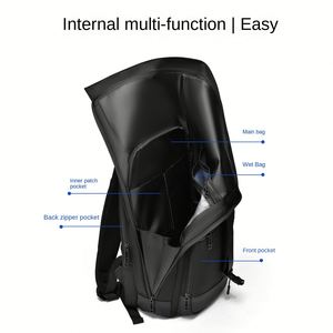 Mochilas Business Smart Student Roll Top Casual Sports Waterproof School Travel Bagpack Back <b>Pack</b> Backbag Laptop Backpack <b>Bag</b> - Product Image 5