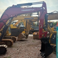 Offre Spéciale : Mini-Excavatrice YANMAR VIO55-6B d'occasion, 5,5 tonnes, chenilles en caoutchouc d'origine japonaise, excellent état, matériel de terrassement à vendre