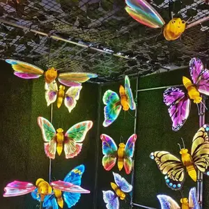 2024 новейший 3D Динамический свет изменение цвета бабочка светодиодный ночник бабочка светодиодный декоративный свет
