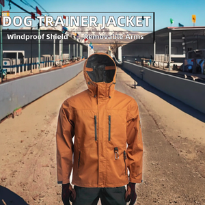 Dog <b>Trainer</b> Jacket Unisex Softshell <b>Waterproof</b> Windproof Hooded Jacket Removable Sleeve Breathable Winter Coat Plus Size OEM - Product Image 2