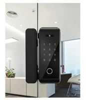 Serrure de porte en verre intelligente TTLock, mot de passe, sans clé, sans perçage, déverrouillage par application Bluetooth pour bureau, hôtel