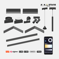 Système d'éclairage sur rail magnétique intelligent Tuya, ajustement précis, rail ultra-fin de 10 mm, 48 V, éclairage sur rail magnétique LED en aluminium personnalisé