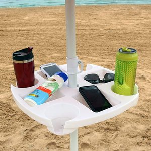 Plateau de plage <span class=keywords><strong>en</strong></span> plastique ABS léger, sur mesure, avec 4 supports de tasse durables pour Patio, jardin, piscine - Product Image 2