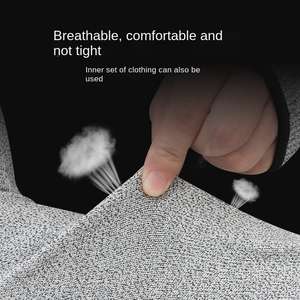 قفازات أمان للحماية والعمل للحديقة بأكمام طويلة وبتصميم خارجي قفازات عمل بيطرية ومقاومة للقطع - Product Image 2