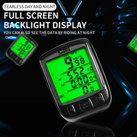 Velocímetro Digital Multifunción con Pantalla Grande y Sensor con Cable para Bicicleta de Carretera, Impermeable, Ordenador para Bicicleta