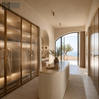 Armoire de chambre OEM, meuble de dressing sur mesure, système de dressing encastré, porte et tiroir à fermeture douce, fabrication en usine