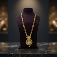 Bijoux en gros plaqués or 24 carats, bijoux de mariage indiens traditionnels, pendentif long en laiton plaqué or, bijoux Mangalsutra