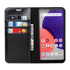 <span class=keywords><strong>เคส</strong></span>กระเป๋าเงินแบบฝาพับหนังแท้ Crazy Horse สำหรับ <span class=keywords><strong>Samsung</strong></span> Galaxy <span class=keywords><strong>A22</strong></span> <span class=keywords><strong>5G</strong></span> เวอร์ชั่นญี่ปุ่นพร้อมช่องเสียบการ์ดแบบตั้ง - Product Image 5