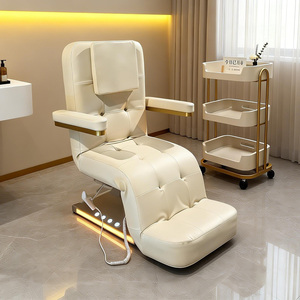 2026 Luxury 3-Motor Electric Beauty <b>Bed</b> with LED Base MedSpa Facial Table for Skincare Lash Art & Professional Salon - Product Image 3