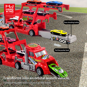 Hw 50cm pieghevole tirare indietro di inerzia contenitore di espulsione <span class=keywords><strong>camion</strong></span> con il metallo del metallo da corsa pista di Skateboard <span class=keywords><strong>giocattolo</strong></span> di parcheggio - Product Image 3