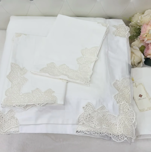 豪华高端长绒棉枫叶蕾丝夏季被子四件套批发中国制造 - Product Image 4