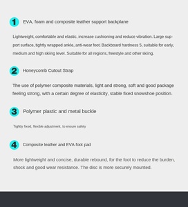 Phụ kiện gắn ván trượt tuyết OEM, kiểu gắn phẳng đa năng, khắc chữ, dễ tháo lắp nhanh chóng, bán buôn. - Product Image 6