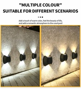 8LED Solar <b>LED</b> <b>Light</b> Outdoor IP65 Waterproof Balcony Wall <b>Lights</b> for Yard Street Landscape Garden Decor Lamp Motion <b>Sensor</b> - Product Image 6