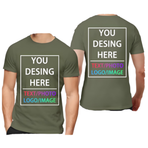 T-shirt décontracté 100 % polyester OEM, personnalisable avec votre propre logo et texte, impression numérique, haute qualité, séchage rapide, vente en gros - Product Image 1