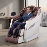 Sillón de Masaje de Tejido Profundo 2026 con Control por Voz IA, Mecanismo de Masaje de Jade, Gravedad Cero 3D, Rodillo para Pies y Calefacción para Bienestar