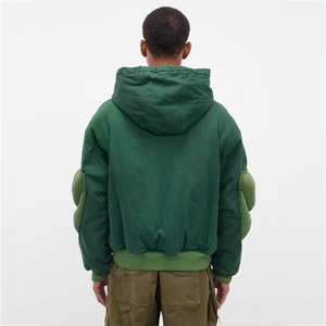 Felpe con Cappuccio Imbottite Personalizzate per Uomo, Vendita all'Ingrosso, con <span class=keywords><strong>Zip</strong></span> e Fodera in Pile, Oversize - Product Image 4