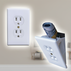 Coffre-fort de prise murale-Coffre-fort de dérivation caché (installation simple se fixe magnétiquement pour un accès rapide) <span class=keywords><strong>cachettes</strong></span> pour objets de valeur - Product Image 1