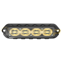 Feux de signalisation d'urgence à LED haute luminosité 12V 24V, feux stroboscopiques à LED pour montage en surface de voiture, feux stroboscopiques à LED pour calandre, SAE R65 CE IP67