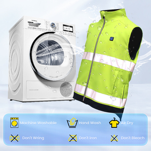 Professional High Visibility Warm Reflective Safety Vest Customized Logo <strong>Work</strong> <strong>Clothes</strong> <strong>Smart</strong> Heating Vest Fireman Uniforms - Product Image 6