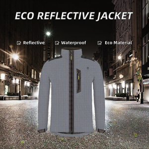 Custom Unisex Reflective Sustainable Zippered Sporty <b>Quilted</b> Autumn <b>Jacket</b> Casual Waterproof Breathable Eco-Friendly <b>Pattern</b> - Product Image 2