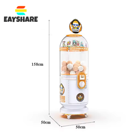Distributeur automatique de consoles de jeu de prix d'oeufs de torsion de ballon de centre commercial de jouets de capsule à jetons