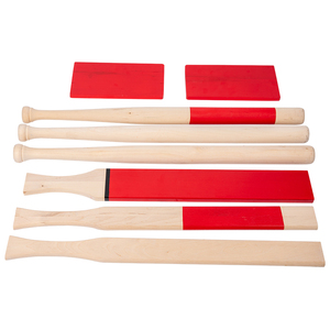 <strong>Rounders</strong> <strong>Set</strong> Wood Cricket Bat <strong>Set</strong> Wooden Cricket Stump Outdoor Game Play - Product Image 6