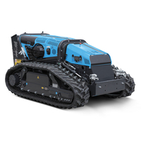 Escalada comercial personalizada 0-5,5 km/h diesel rastreado multi fonctiom robot cortacésped con control remoto