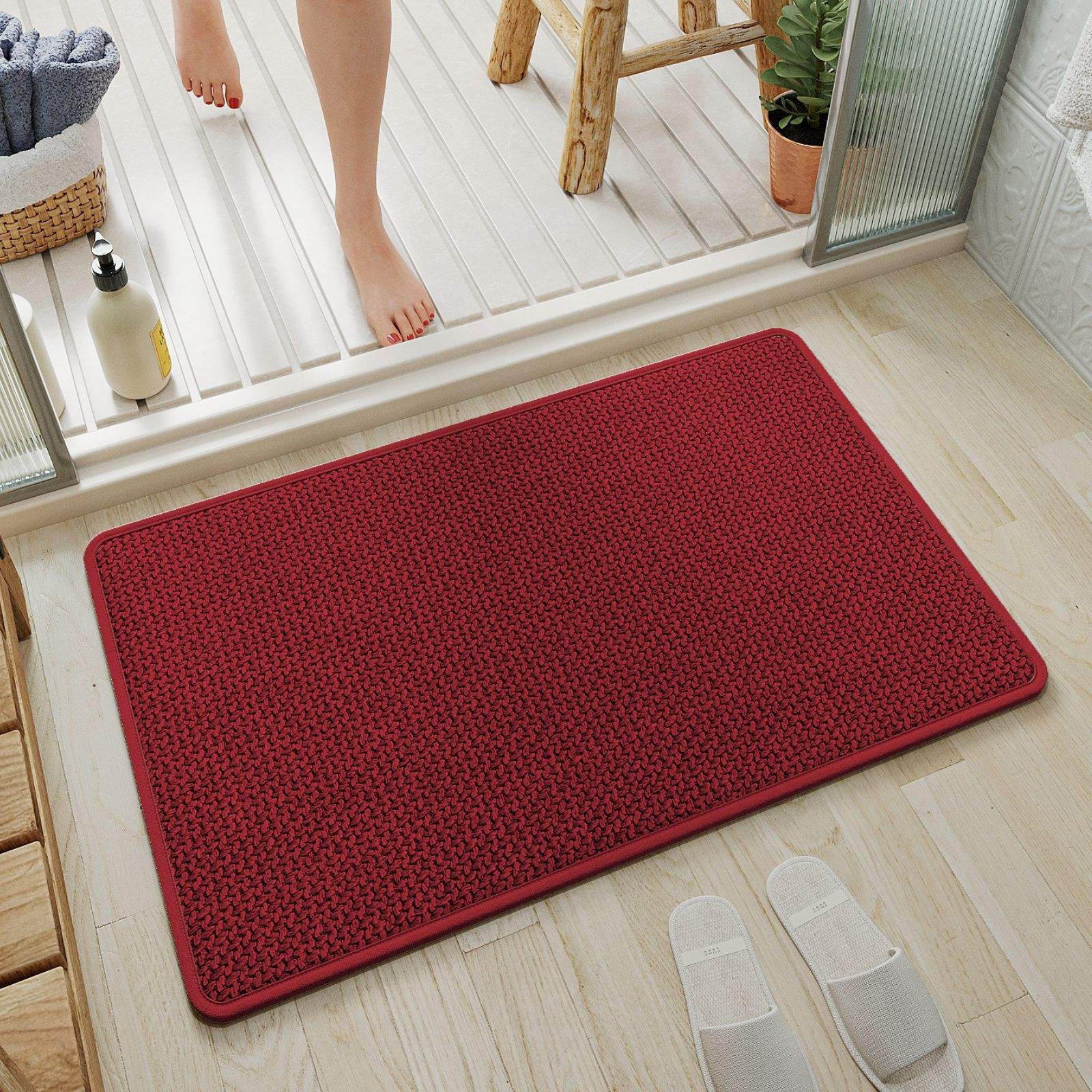 Semelle en caoutchouc de chanvre Sally - tissé marron élégant